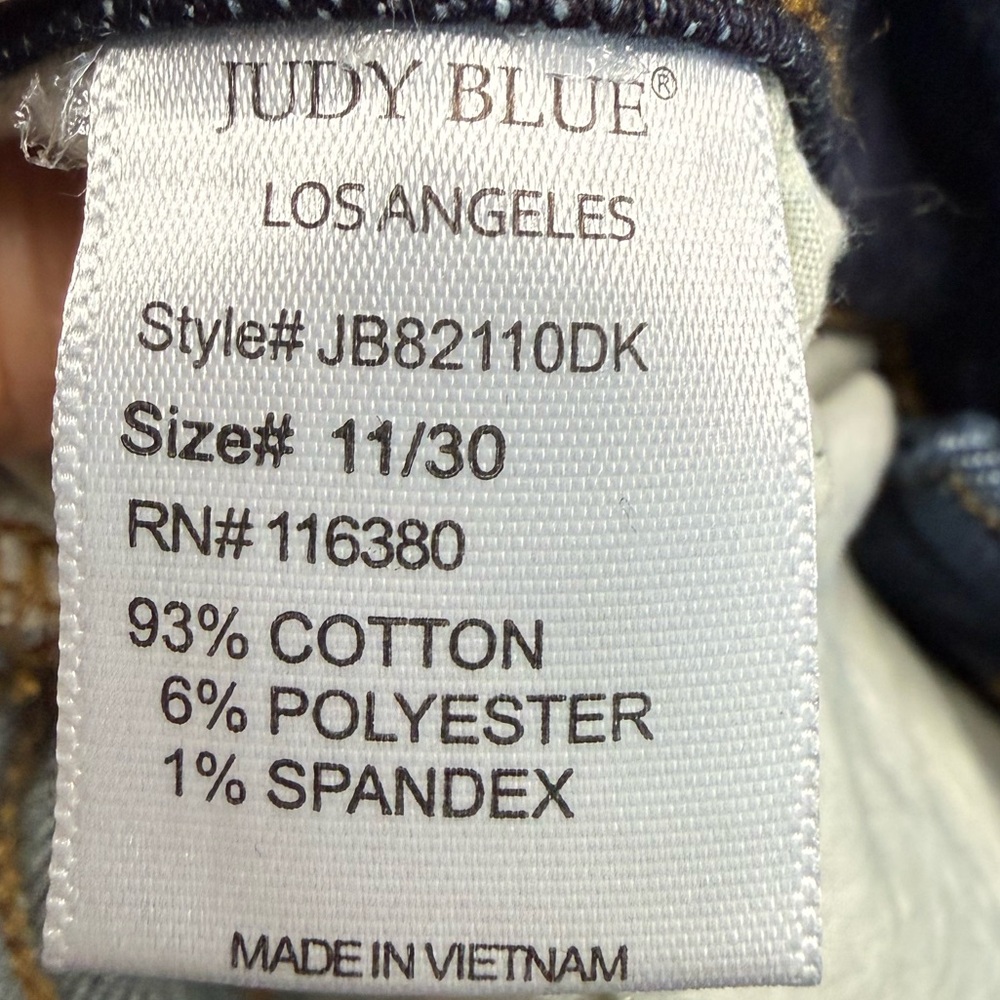 *NWT* Judy Blue Women's Fate Handsand Resin Wash Skinny Jeans Size 11/30 - Picture 4 of 4